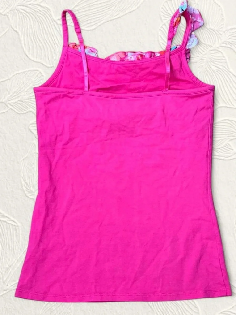 Justice Girls Pink Cami Top Size 16
